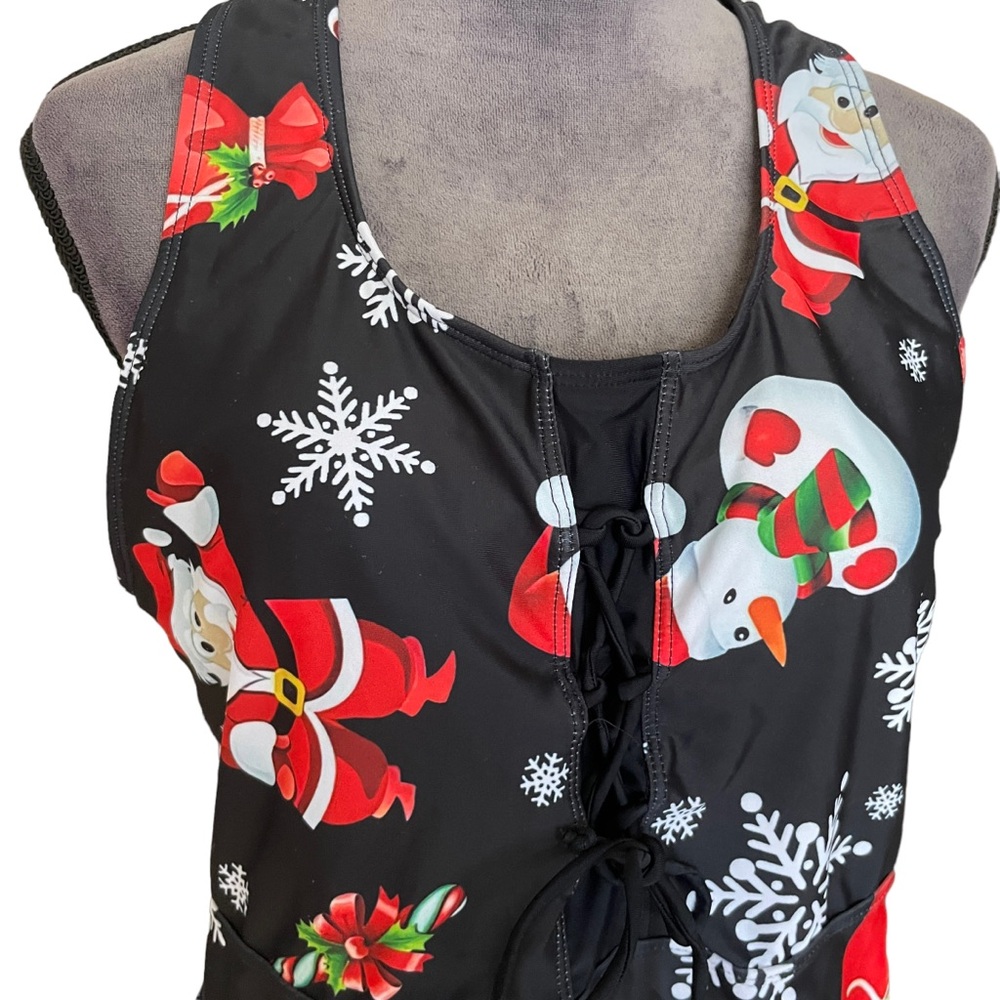 Christmas‎ Themed Swim Top Size XL - Picture 4 of 5